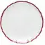 Тарелка БЕРГАНСА подстановочная с КРАСНЫМ кантом