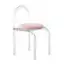 Стул АРОНДИ с жемчужно-розовой бархатной подушкой #303