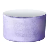 Пуф-стол НОРМАН лавандовый с зеркальной столешницей #306