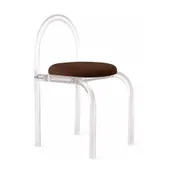 Стул АРОНДИ с шоколадной бархатной подушкой #328/338