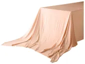 Скатерть прямоугольная БАРХАТНАЯ бесшовная Ларго XL ПЕРСИКОВАЯ #109