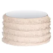 Пуф-стол КОКЕТ с зеркальной столешницей #815