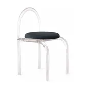 Стул АРОНДИ с черной бархатной подушкой #330