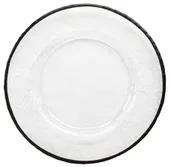 Тарелка ДАМРАУ подстановочная с ГРАФИТОВЫМ кантом