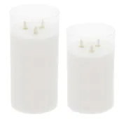 LED-свечи АРИЯ с тройным фитилем – набор с батарейками