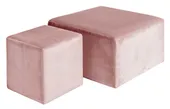 Пуфы-кубы АРНО НЕЖНО-РОЗОВЫЕ – набор из 2 #110