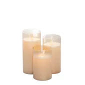 LED-свечи золотой перламутр ОДА – набор с батарейками