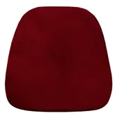 Мягкая ПОДУШКА для пластикового стула бархатная бордовая #427