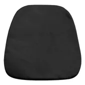 Мягкая ПОДУШКА для пластикового стула бархатная черная #330