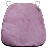 Мягкая ПОДУШКА для пластикового стула бархатная пыльный инжир #418/419