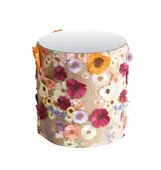 Пуф-стол ШОЛЛЬ средний с зеркальной столешницей #817