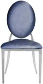 Стул серебряный ДЮПОН 2.1 жемчужно-синий #309