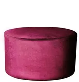 Пуф большой НОРМАН бархатный бордовый #325