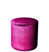 Пуф средний НОРМАН бархатный фуксия #324