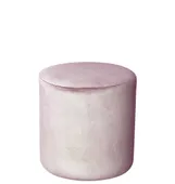 Пуф средний НОРМАН бархатный розовый #304