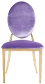 Стул золотой ДЮПОН лавандовый #305