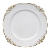 Тарелка ЖИЗЕЛЬ подстановочная с ЗОЛОТЫМ кантом