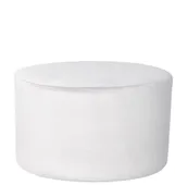 Пуф большой НОРМАН бархатный белый #301