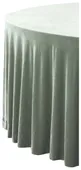 Скатерть бархатная круглая ИЛЕР эвкалиптовая #312