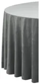 Скатерть круглая БАРХАТНАЯ Альт ГРАФИТОВАЯ #408