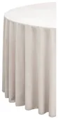 Скатерть круглая БАРХАТНАЯ бесшовная Альт БЕЖЕВАЯ #402
