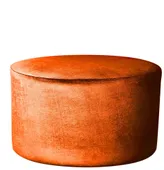 Пуф большой НОРМАН бархатный тыквенный #320