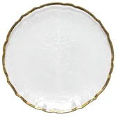 Тарелка БЕРГАНСА подстановочная с ЗОЛОТЫМ кантом
