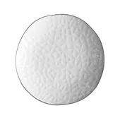 Тарелка КРИСП закусочная с серебряным кантом 21 см