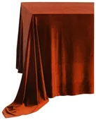 Скатерть бархатная прямоугольная ИЛЕР тыквенная увеличенная #320