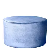 Пуф большой НОРМАН бархатный голубой #308