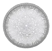 Тарелка АМАТО подстановочная СЕРЕБРЯНАЯ