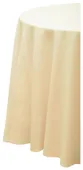 Скатерть круглая ГАБАРДИНОВАЯ бесшовная Тенор ВАНИЛЬНАЯ #602