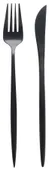 Приборы черные БЕЙКЕР – набор из 2 предметов