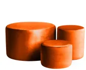 Пуфы НОРМАН тыквенные – набор из 3 #320