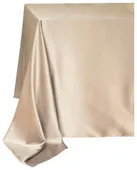 Скатерть прямоугольная АТЛАСНАЯ Аккорд БЕЖЕВАЯ #206