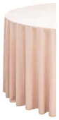 Скатерть круглая БАРХАТНАЯ бесшовная Альт НЕЖНО-РОЗОВАЯ #414