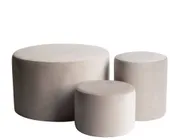 Пуфы НОРМАН бежевые – набор из 3 #403