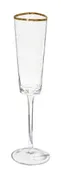ЭВАНС бокал-флюте прозрачный с ЗОЛОТЫМ кантом