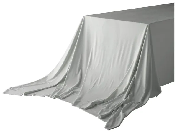 Скатерть прямоугольная БАРХАТНАЯ бесшовная Ларго XL ЖЕМЧУЖНО-СЕРАЯ #104