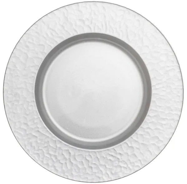 Тарелка ДАМРАУ подстановочная СЕРЕБРЯНАЯ