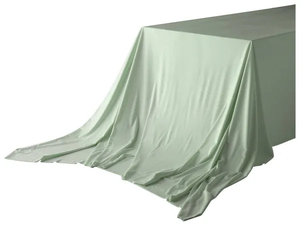 Скатерть прямоугольная БАРХАТНАЯ бесшовная Ларго XL ПАПОРОТНИКОВАЯ #108