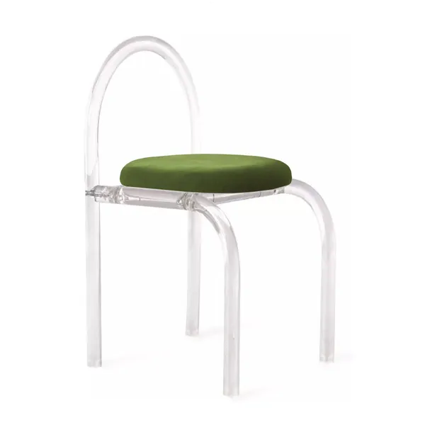 АРОНДИ стул с зелёной бархатной подушкой — акцент на комфорт и стиль