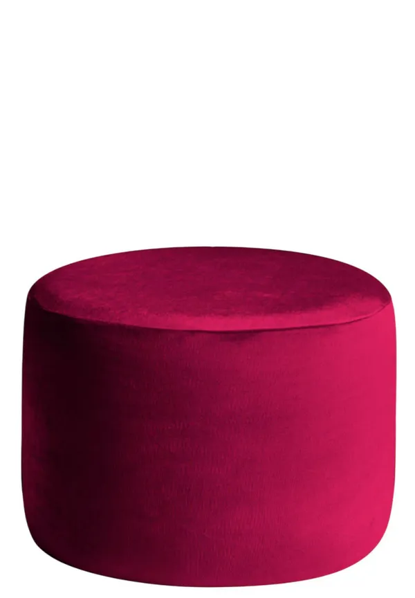 Пуф малый НОРМАН бархатный бордовый #325