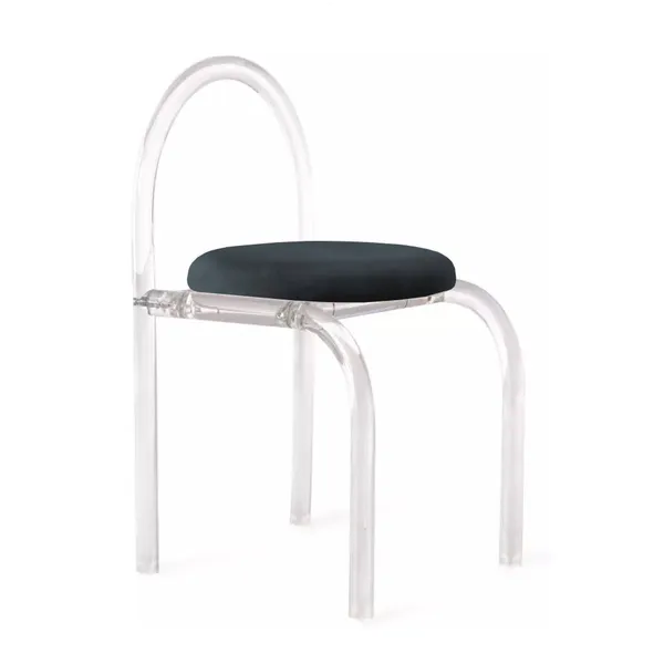 Стул АРОНДИ с черной бархатной подушкой #330