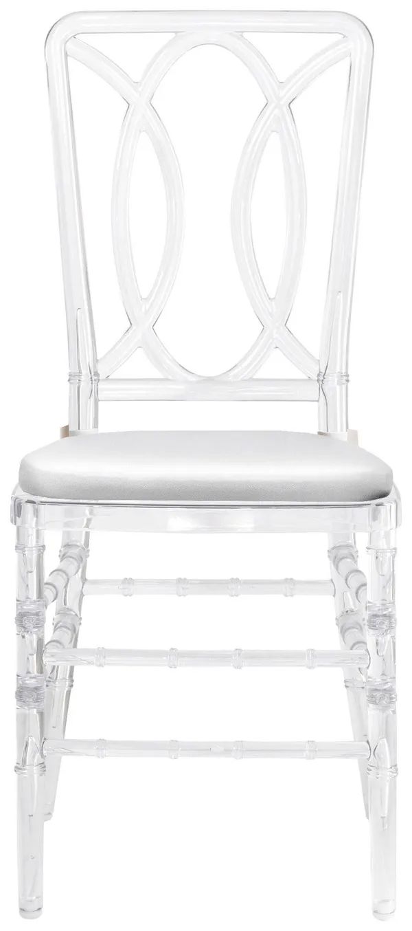 Стул ХЭМПСОН прозрачный с белой подушкой #807