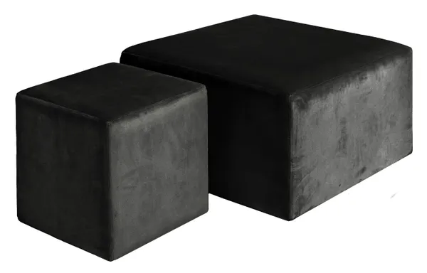 Пуфы-кубы АРНО черные – набор из 2 в аренду | Go Rent