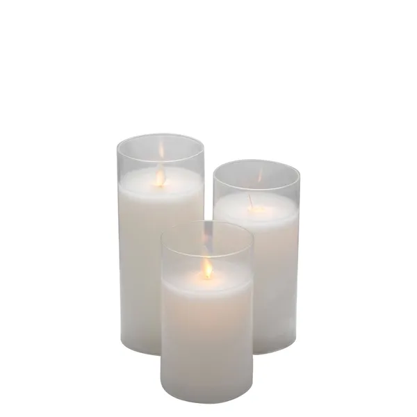 LED-свечи ОДА прозрачные – набор с батарейками