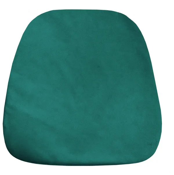 Мягкая ПОДУШКА для пластикового стула бархатная изумрудная #335