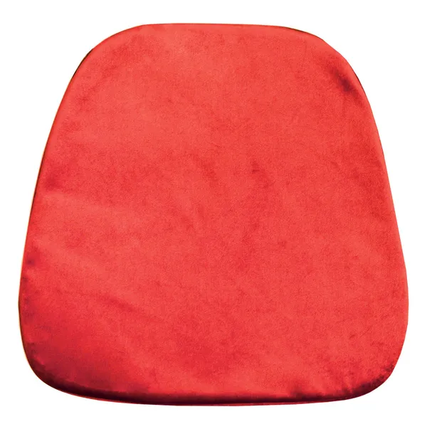 Мягкая ПОДУШКА для пластикового стула бархатная красная #323
