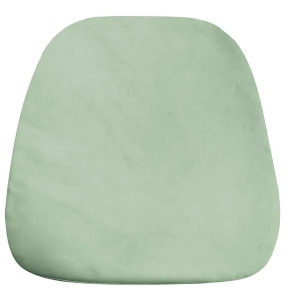 Мягкая ПОДУШКА для пластикового стула бархатная папоротниковая #412